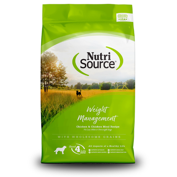 NUTRI SOURCE ADULTO CONTROL PESO POLLO Y ARROZ 11.8 KILOS