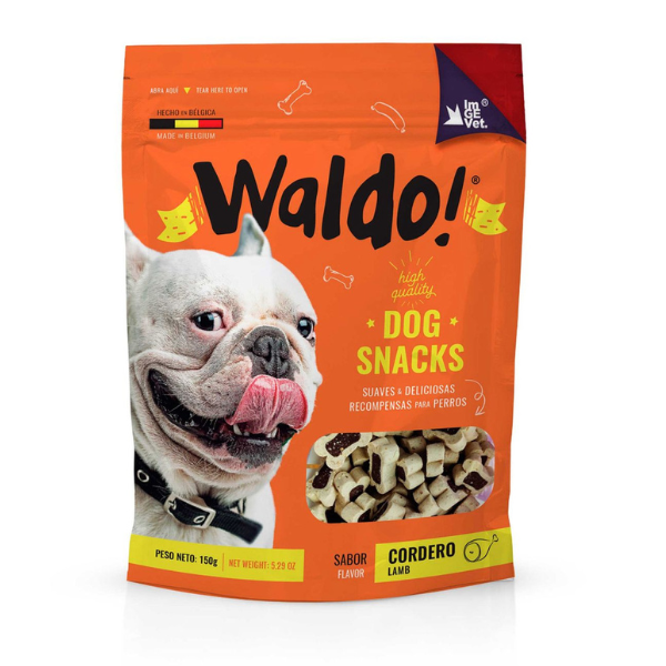 WALDO PREMIOS SEMI HÚMEDO CON SABOR A CORDERO 150 G
