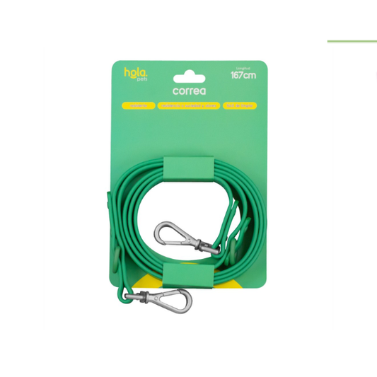 CORREA VERDE HOLA PETS 1.67 MTS