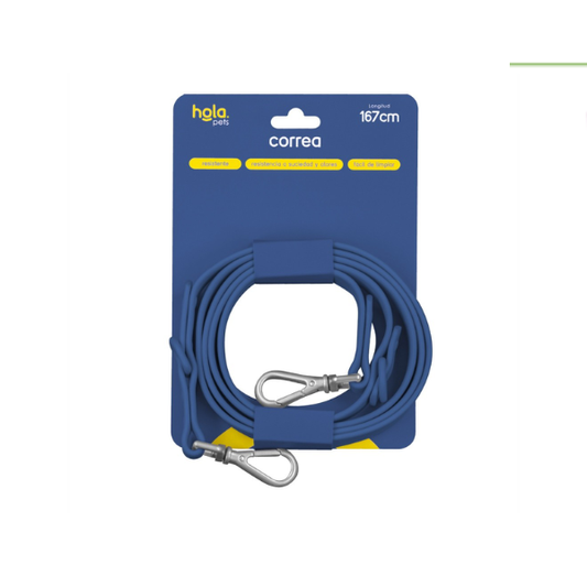 CORREA AZUL OSCURO HOLA PETS 1.67 MTS