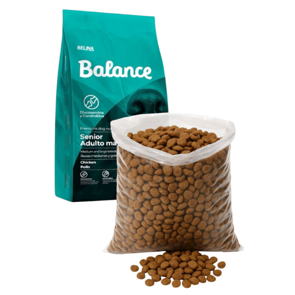 BALANCE SENIOR POLLO CON ARROZ RAZAS MEDIANAS Y GRANDES GRANEL