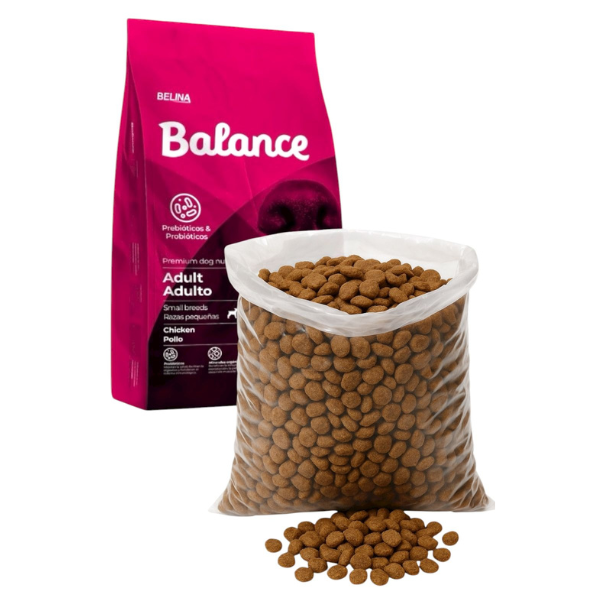 BALANCE ADULTO RAZA PEQUEÑA POLLO Y ARROZ GRANEL