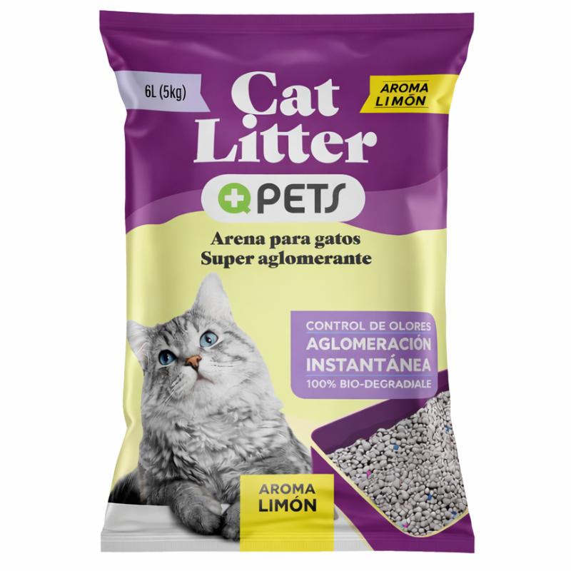 ARENA QPETS LIMON 5 KILOS