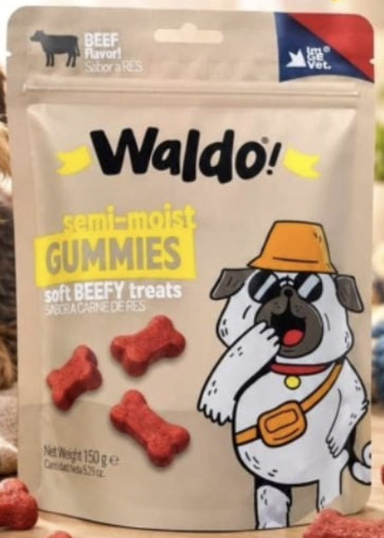 WALDO PREMIOS SEMI HÚMEDO CON SABOR A RES 150 G