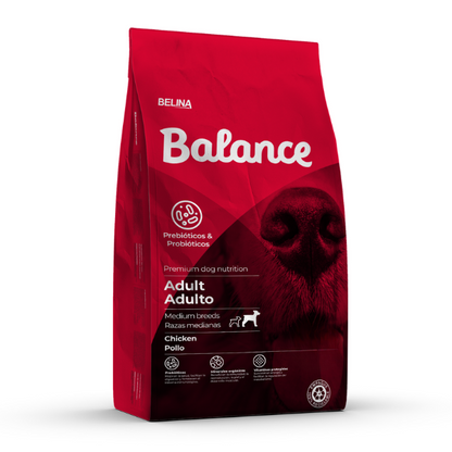 BALANCE ADULTO POLLO Y ARROZ RAZA MEDIANA 2 KILOS