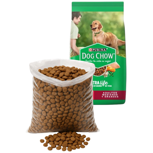 DOG CHOW ADULTO EXTRA LIFE MEDIANO Y GRANDE GRANEL