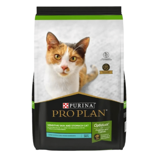 PRO PLAN GATO PIEL Y ESTOMAGO SENSIBLE 3 KILOS