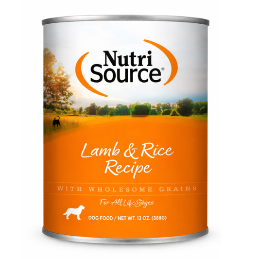 ALIMENTO HÚMEDO PARA PERRO NUTRISOURCE CORDERO Y ARROZ