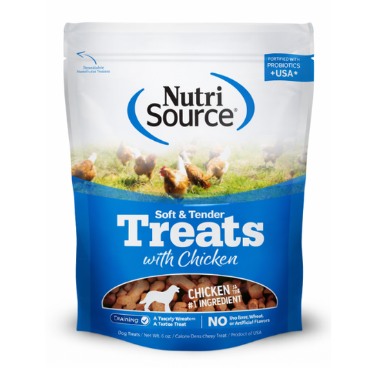 NUTRI SOURCE PREMIOS SUAVES DE POLLO 179 G