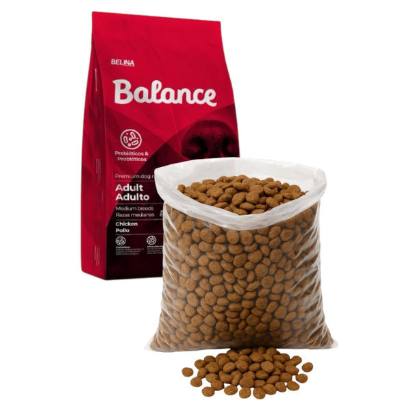 BALANCE ADULTO POLLO Y ARROZ RAZA MEDIANA GRANEL