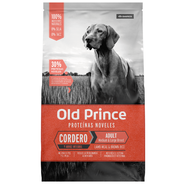 OLD PRINCE PERRO ADULTO MED&GRAN CORDERO ARROZ 3 KILOS
