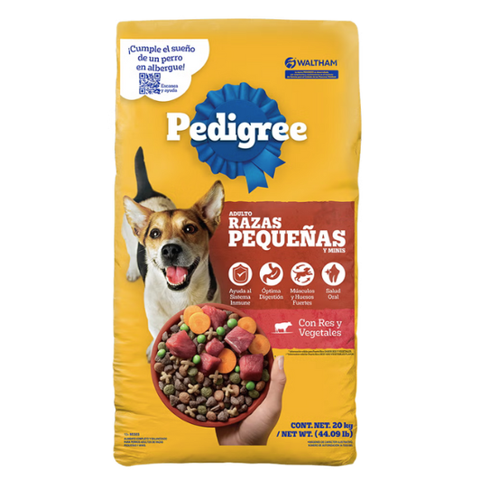 PEDIGREE ADULTO RAZAS PEQUEÑAS 20 KG