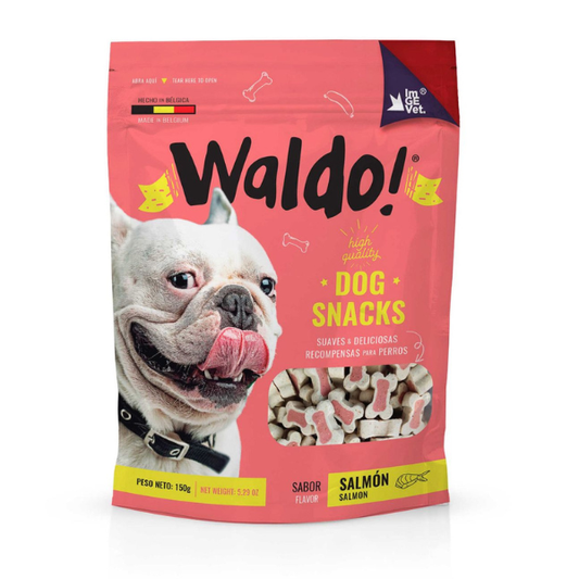 WALDO PREMIOS SEMI HÚMEDO CON SABOR A SALMÓN 150 G