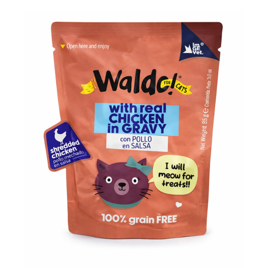 WALDO PARA GATO DE POLLO REAL EN SALSA 85 G