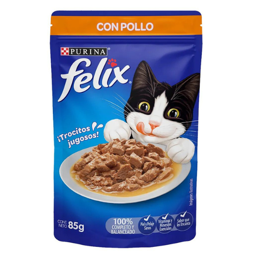 FELIX ALIMENTO HUMEDO POLLO  85 G