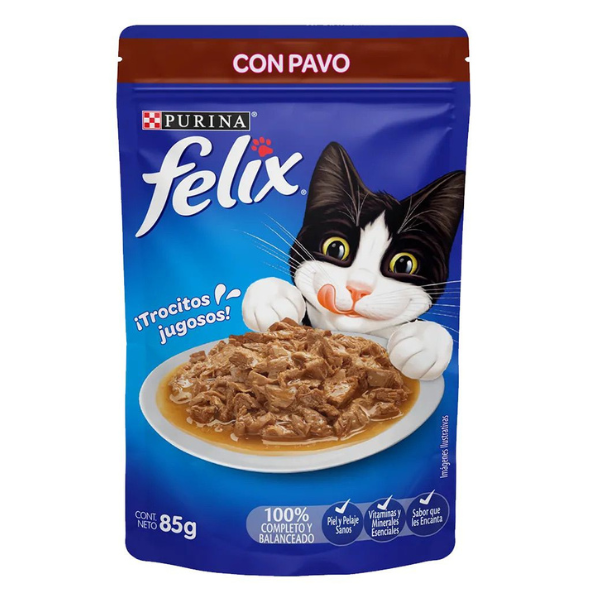 FELIX ALIMENTO HUMEDO PAVO  85 G
