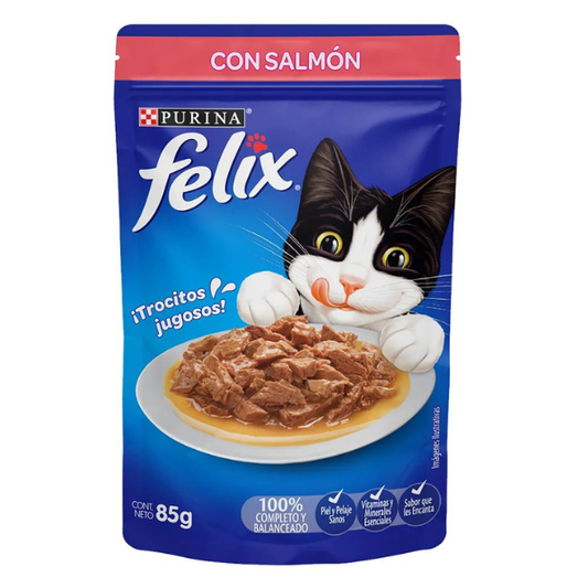 FELIX ALIMENTO HUMEDO SALMÓN 85 G