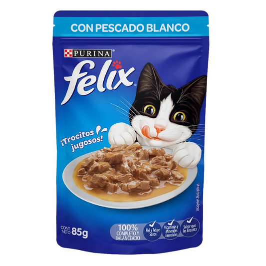 FELIX ALIMENTO HUMEDO PESCADO BLANCO 85 G
