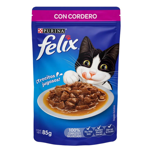 FELIX ALIMENTO HUMEDO CORDERO 85 G