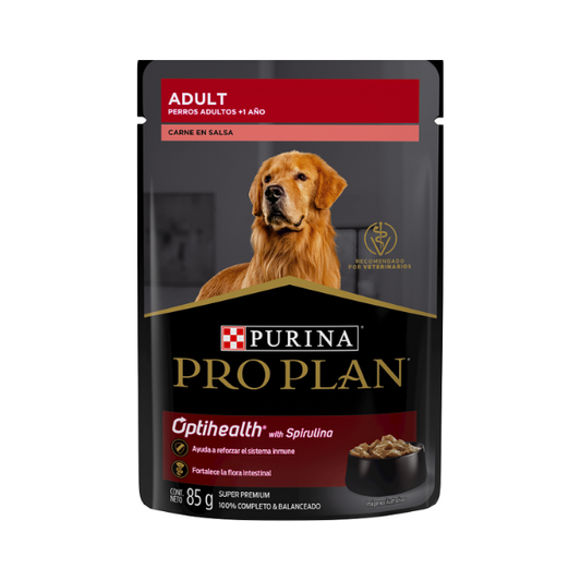 PRO PLAN ALIMENTO HÙMEDO DE CARNE PARA ADULTO 85 G