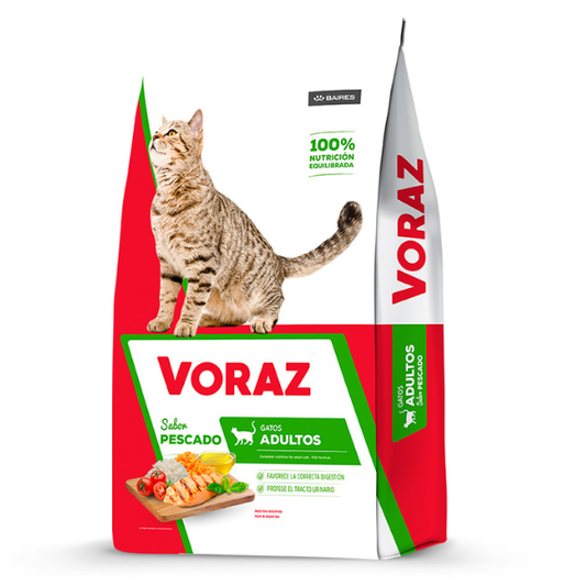 VORAZ GATO ADULTO PESCADO 20 KILOS