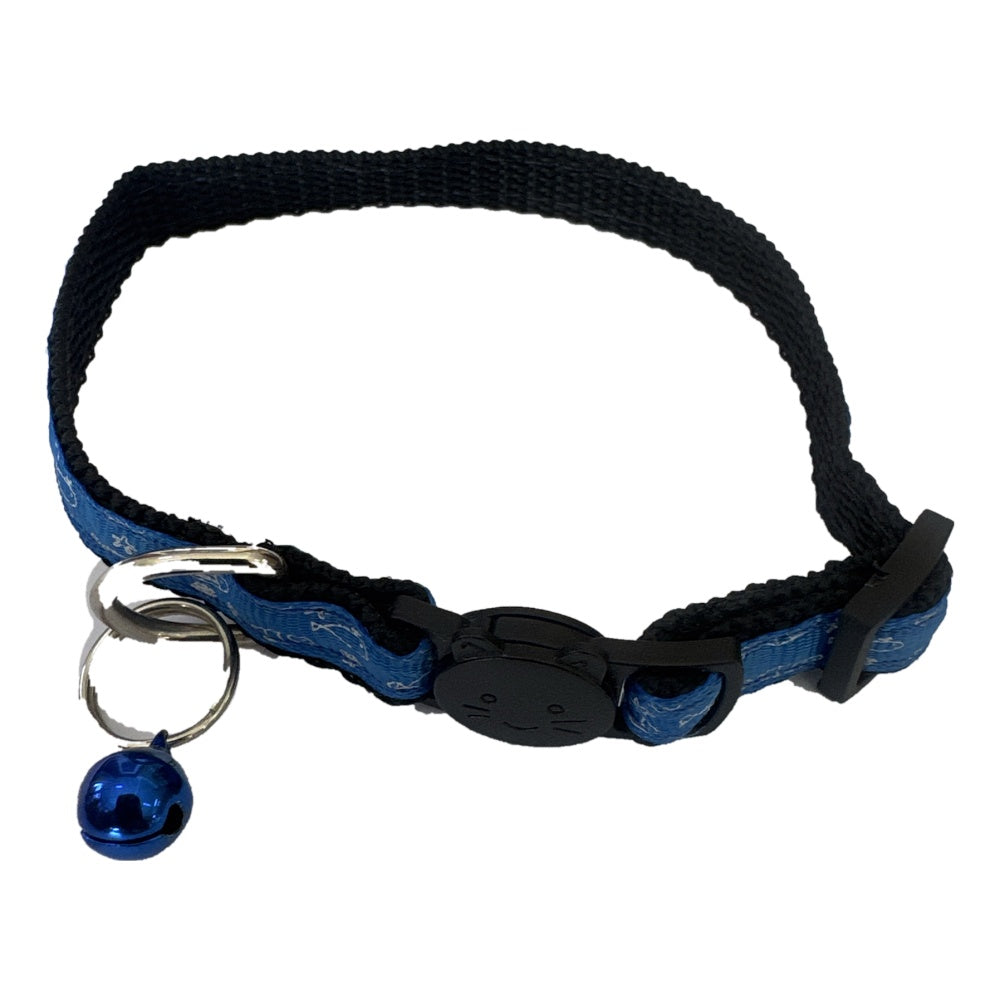 Collar para gato de dibujos con broche abre fácil