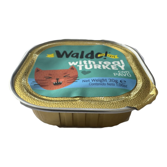 WALDO TARRINA INDIVIDUAL PARA GATO PAVO 30 G
