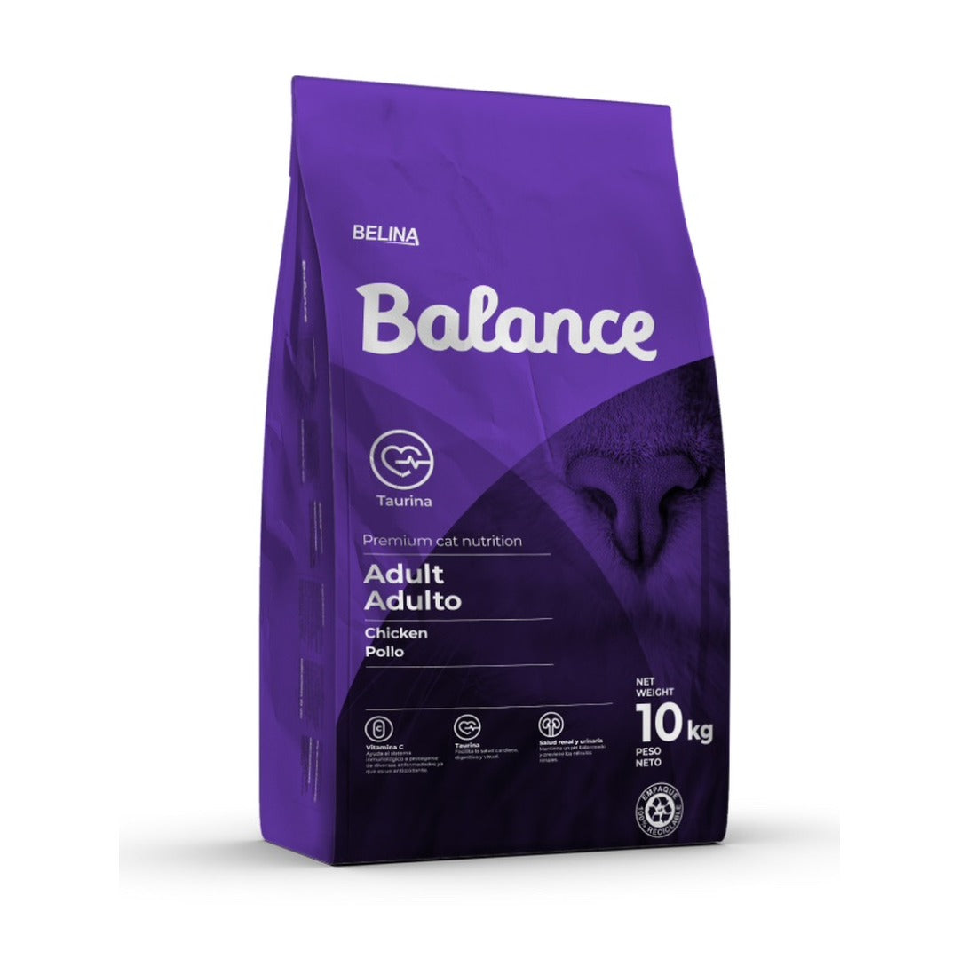 BALANCE GATO ADULTO POLLO 10 KILOS