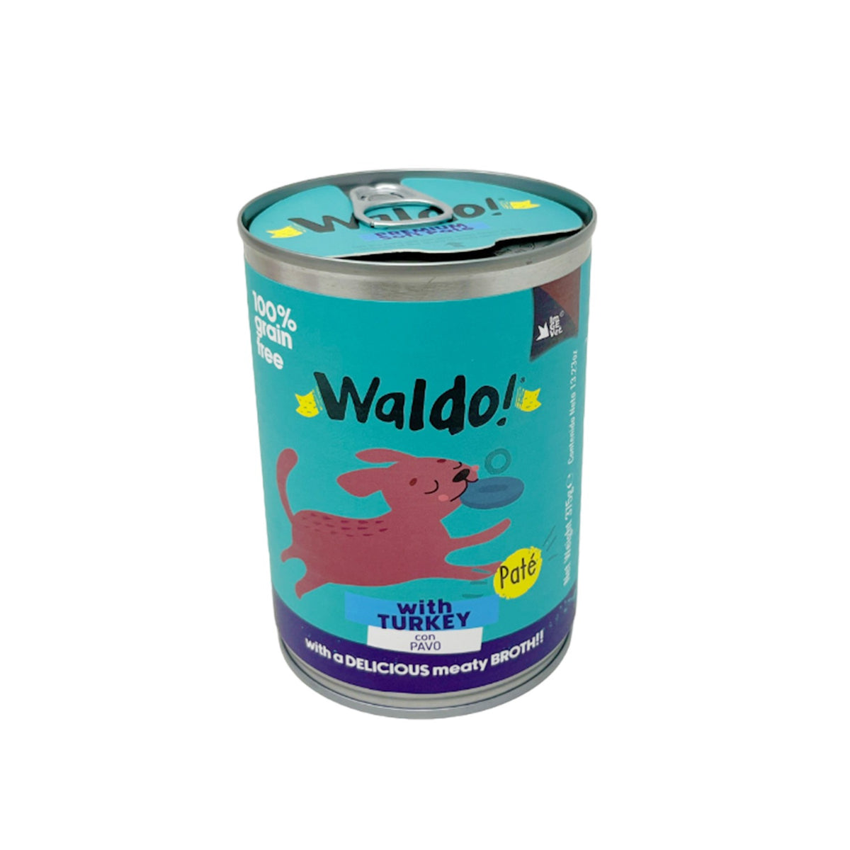 Waldo lata perro pavo 375 g
