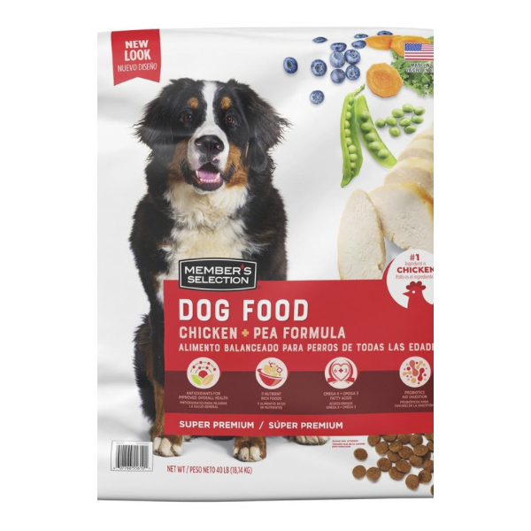 MEMBER’S SELECTION ALIMENTO PARA PERRO DE TODAS LAS EDADES CON POLLO Y GUISANTES 18.14 kg / 40 lb