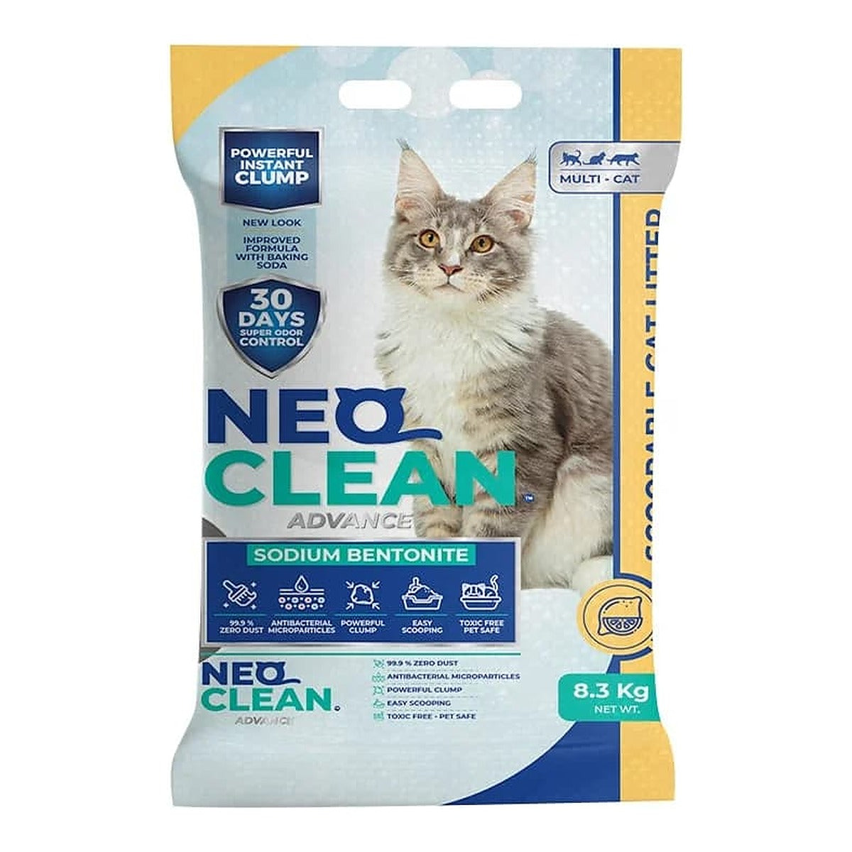 ARENA NEOCLEAN PARA GATO LIMÓN 8,3 KILOS