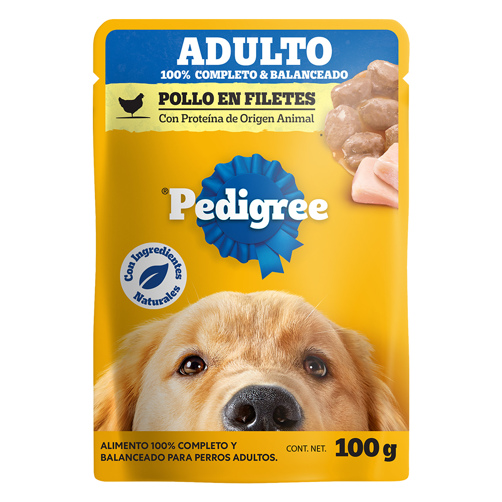 Pedigree pouch adulto pollo 100 g