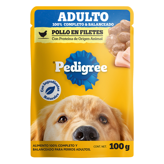 Pedigree pouch adulto pollo 100 g