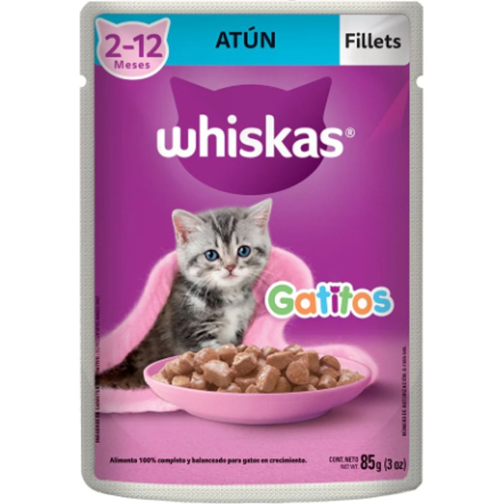 Whiskas pouch gatitos atún